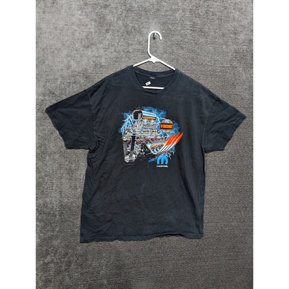Mopar 50 Years 426 HEMI Engine Graphic T-Shirt Mens Black 2XL 1964-2014